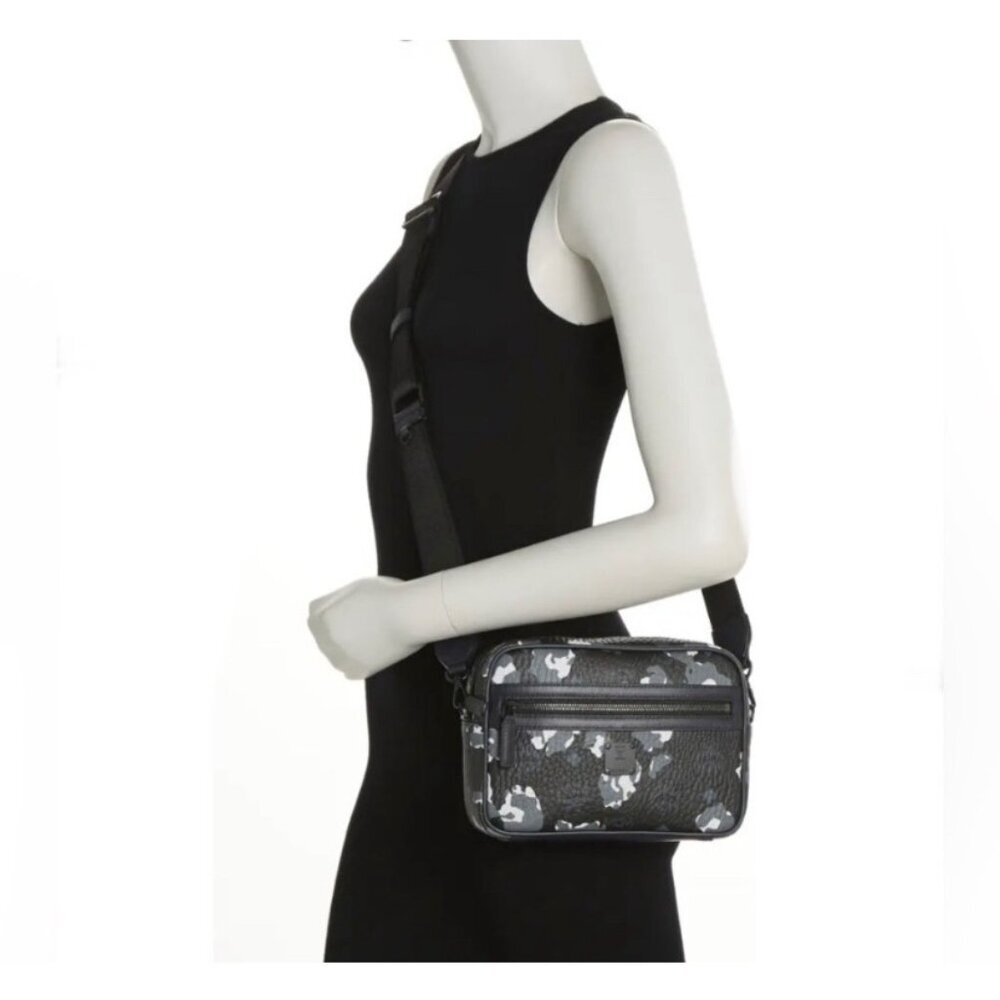 NEW MCM Small Aren Visetos Leather Crossbody Bag - Picture 2 of 12